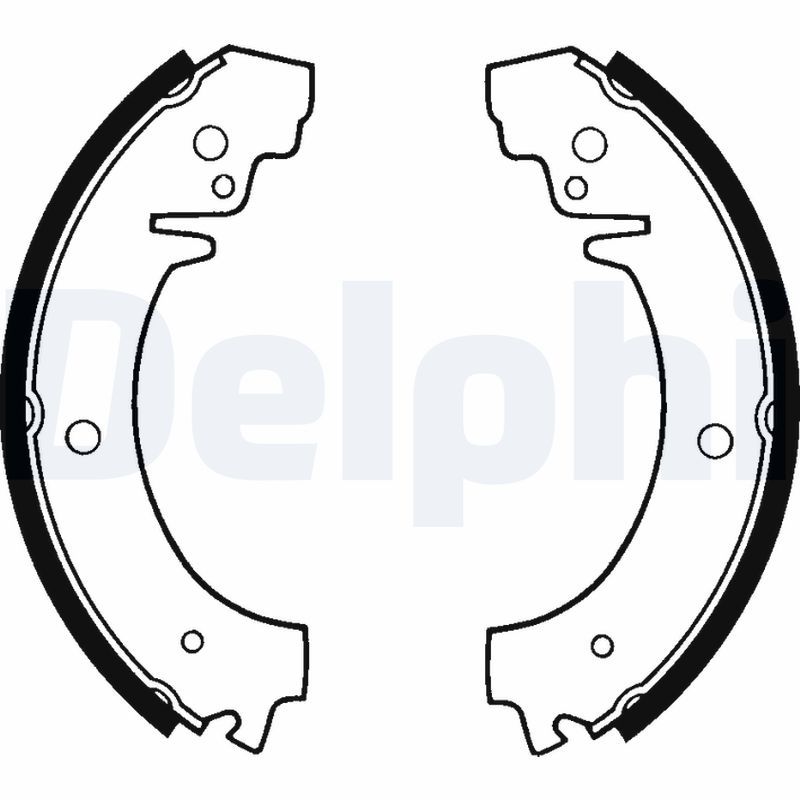 DELPHI LS1219 Brake shoe set