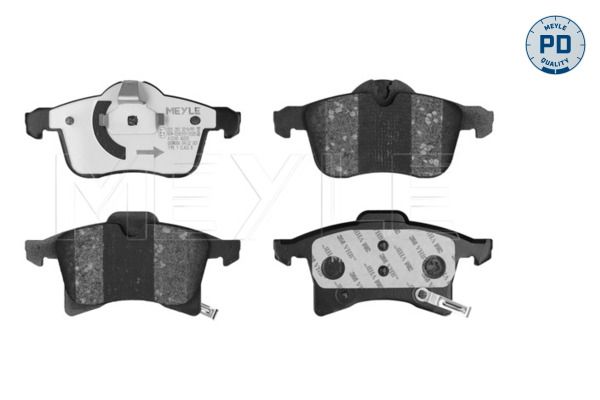 MEYLE 025 283 3219/PD Stabdžių trinkelių rinkinys, diskinis stabdys