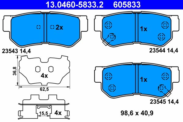 Brake Pad Set, disc brake