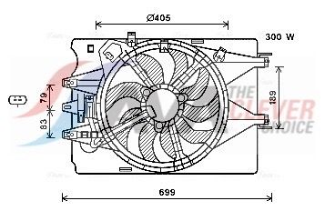 AVA CLEVER CHOICE FT7600 Fan, engine cooling