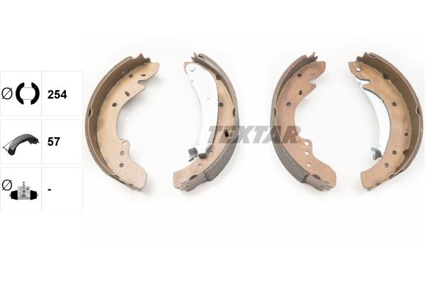 TEXTAR 91047900 Brake shoe set