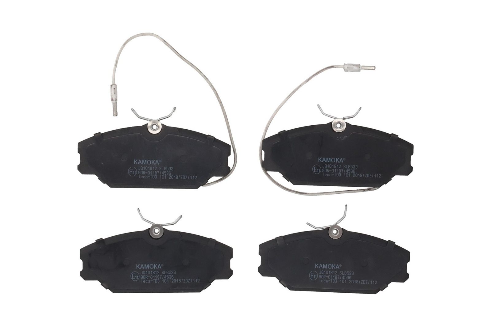 KAMOKA JQ101812 Brake pad set, disc brake