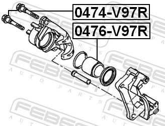 Guide Bolt, brake caliper-1