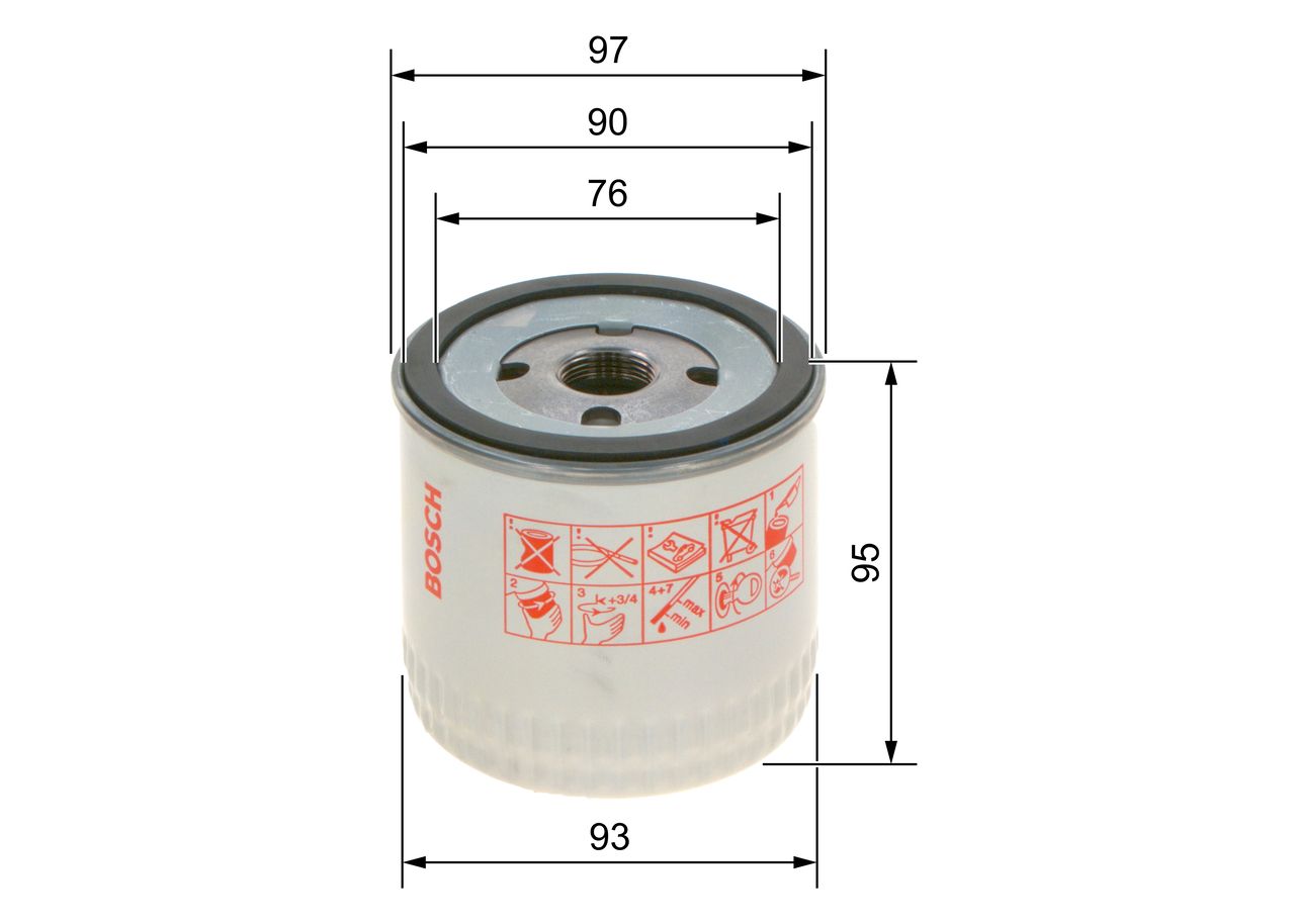 BOSCH 0 451 103 252 Oil filter