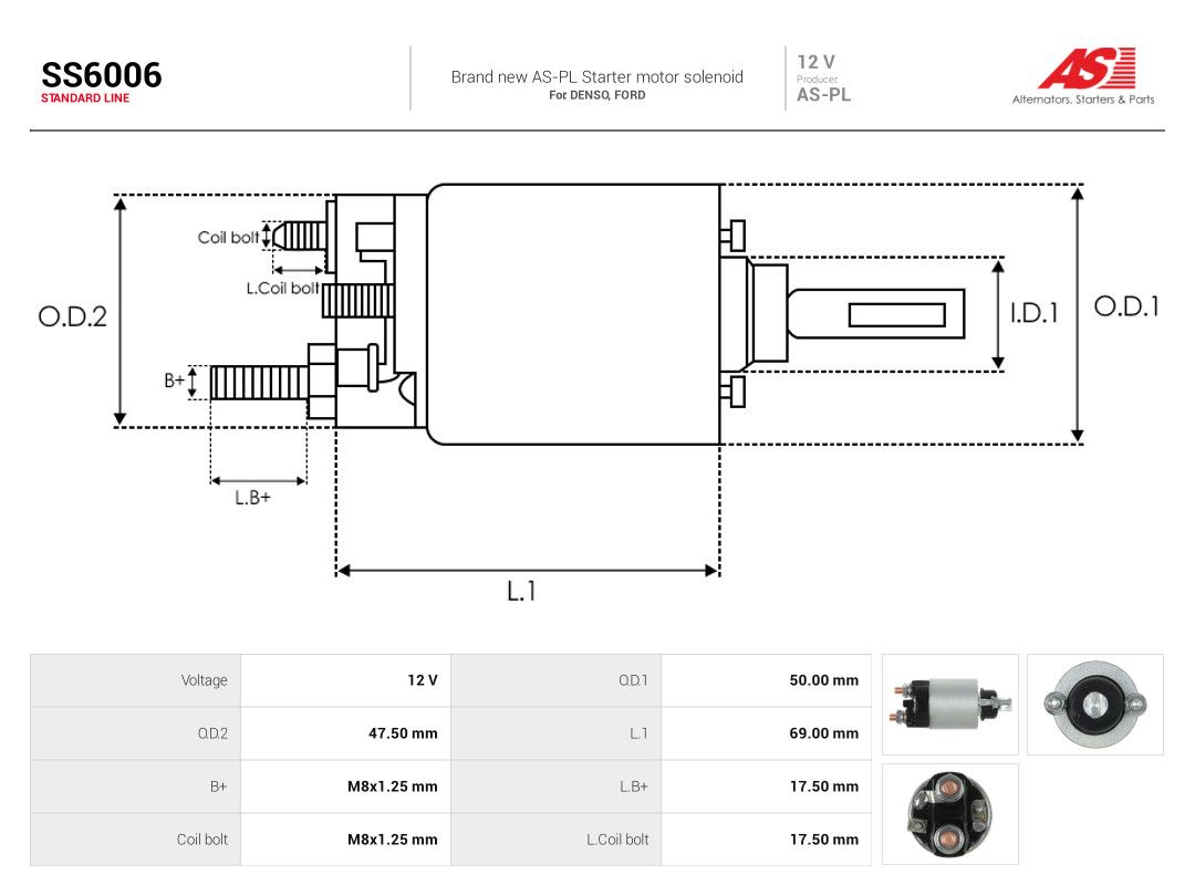 Solenoid Switch, starter-3