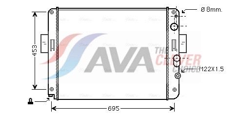 AVA CLEVER CHOICE IV2061 Radiator, engine cooling