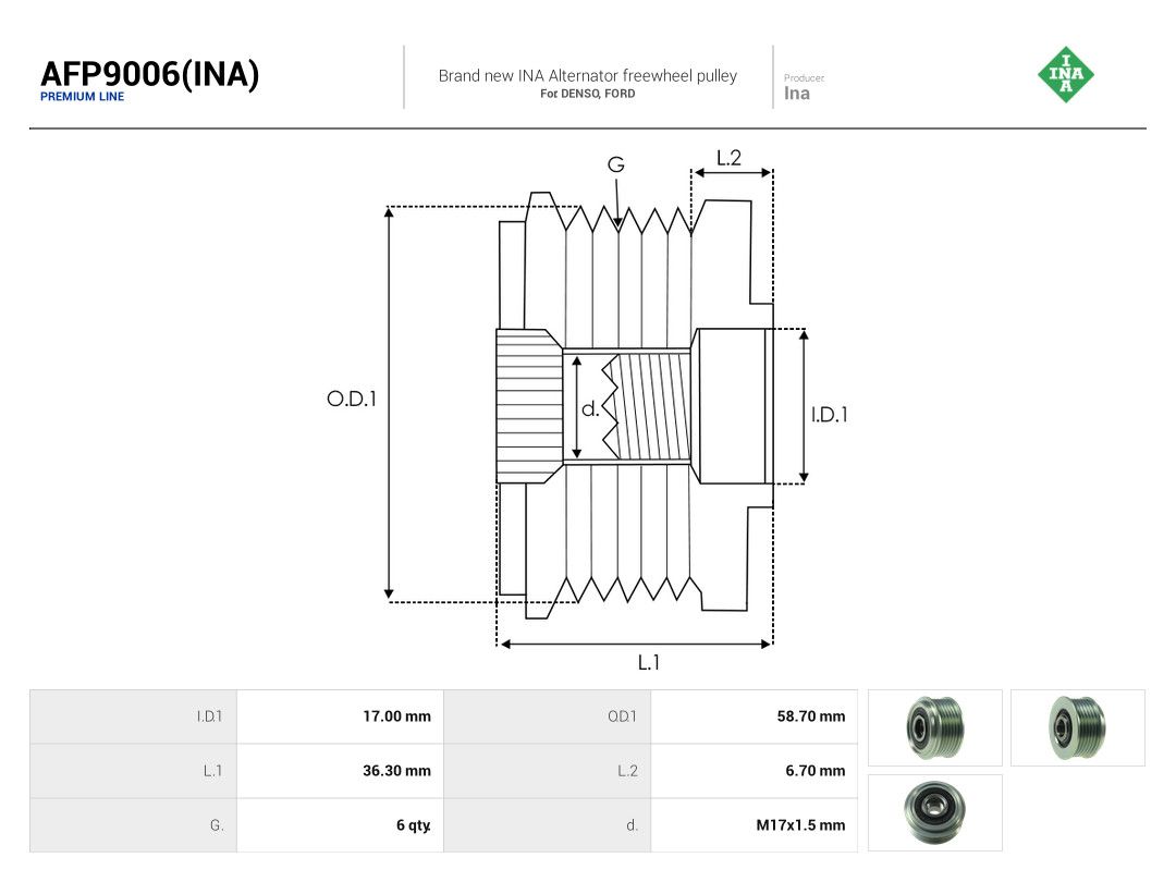 Alternator Freewheel Clutch-3