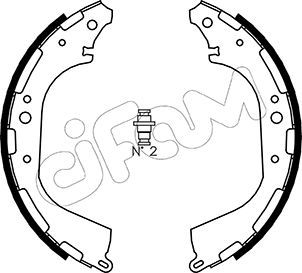 CIFAM 153-282 Brake shoe set