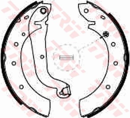 TRW GS8624 Brake shoe set