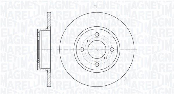 MAGNETI MARELLI 361302040127 Brake disc