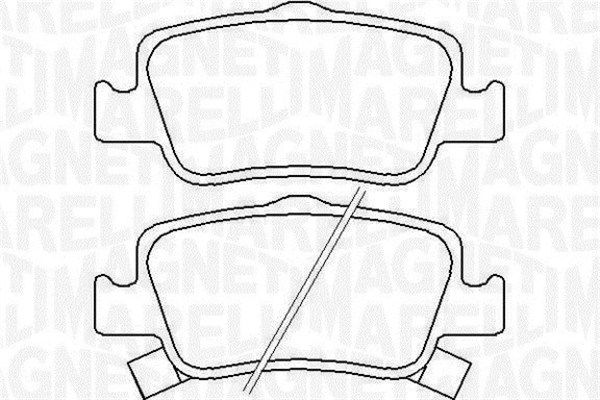 MAGNETI MARELLI 363916060666 Brake pad set, disc brake