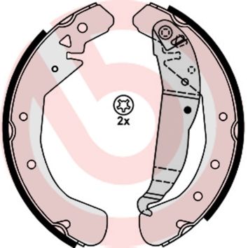 stabdžių trinkelių komplektas