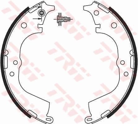 TRW GS8693 Brake shoe set