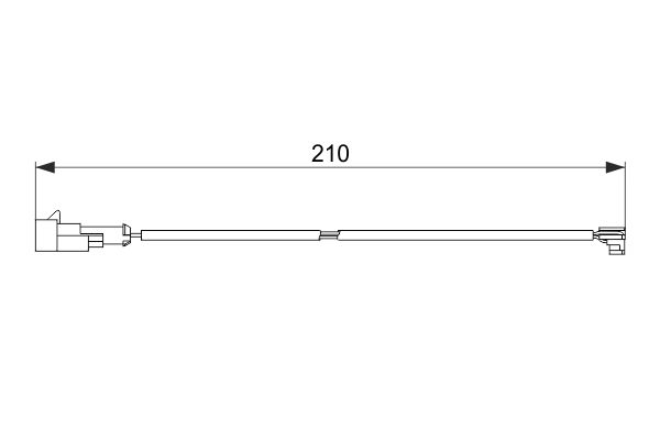 Warning Contact, brake pad wear-4