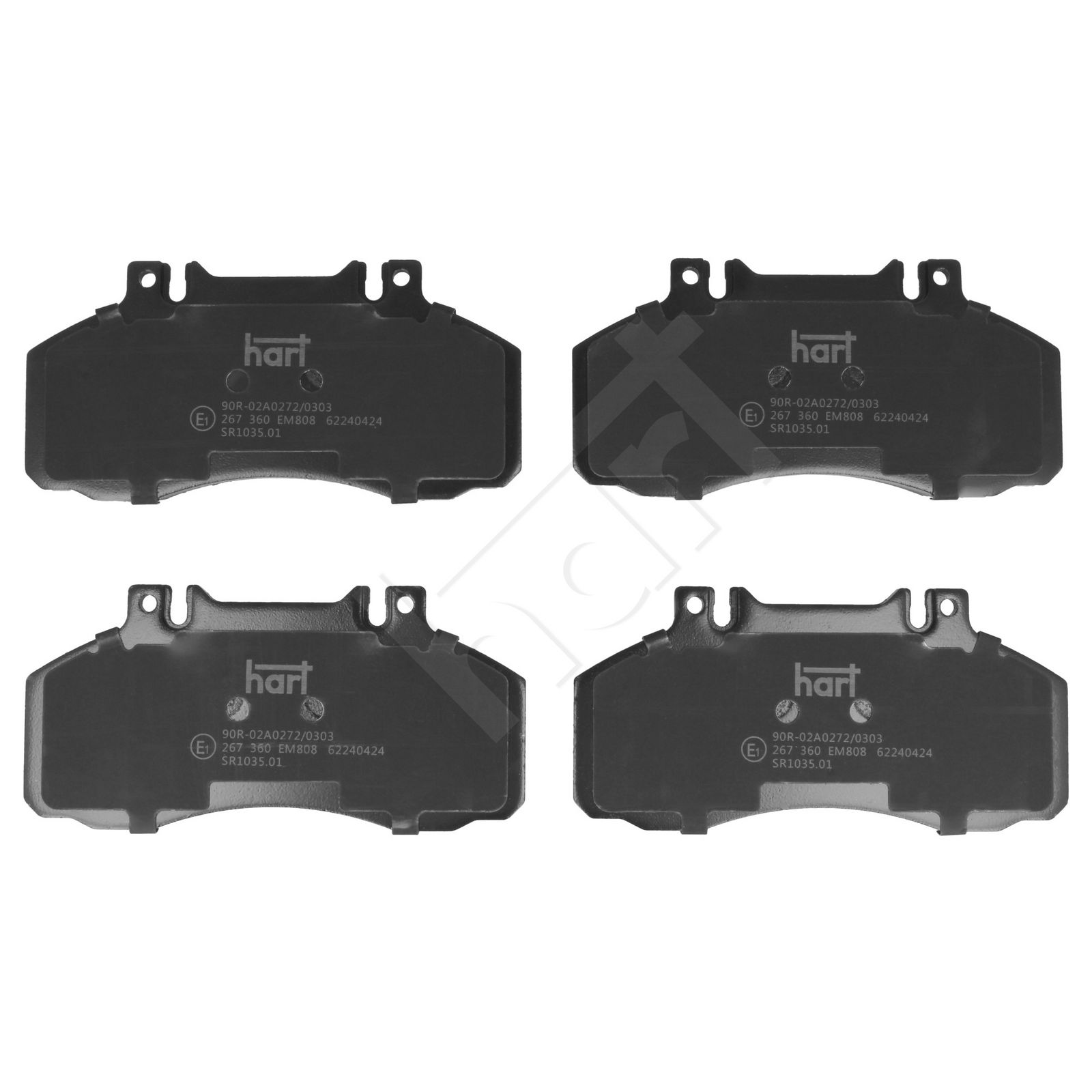 HART 267 360 Brake pad set, disc brake