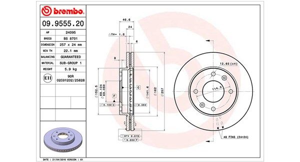MAGNETI MARELLI 360406019700 Brake disc