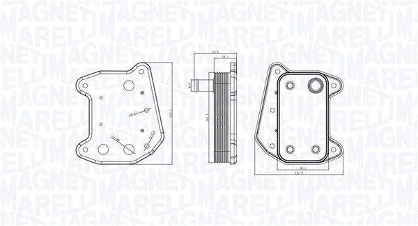 MAGNETI MARELLI 350300001800 Oil cooler, engine oil
