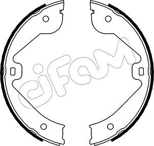 CIFAM 153-244 Brake shoe set, parking brake