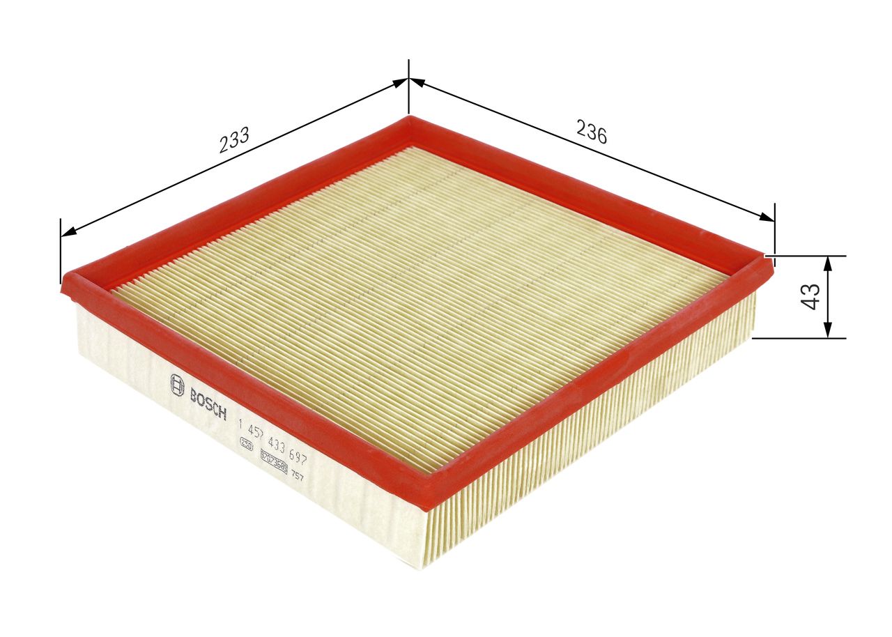 BOSCH 1 457 433 697 Oro filtras
