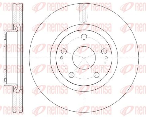 REMSA 61050.10 Brake disc