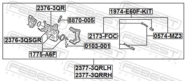 Repair Kit, brake caliper-1