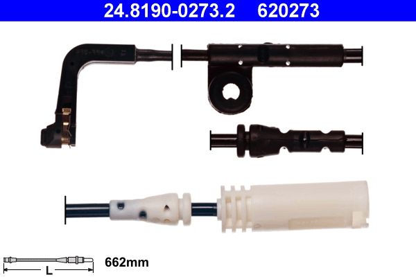 įspėjimo kontaktas, stabdžių trinkelių susidėvėjimas