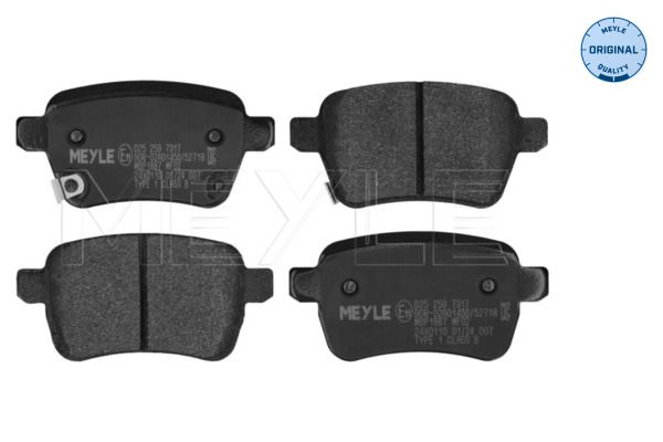 MEYLE 025 259 7317 Brake pad set, disc brake