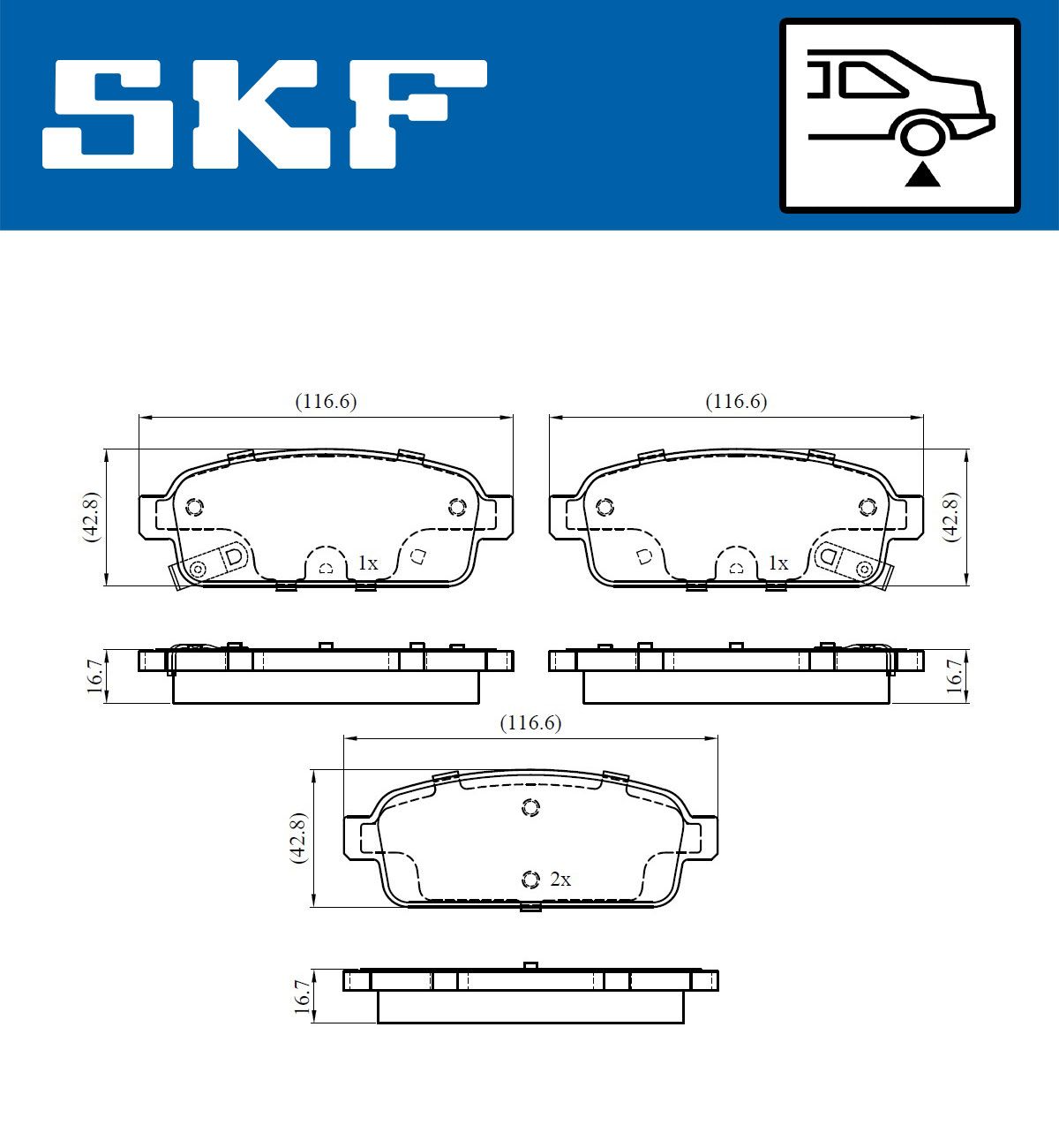 Brake Pad Set, disc brake-1