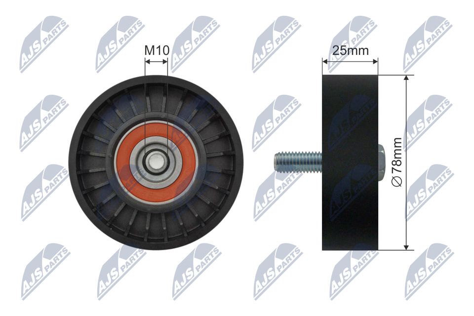 NTY RNK-CT-041 Tensioner pulley, v-belt