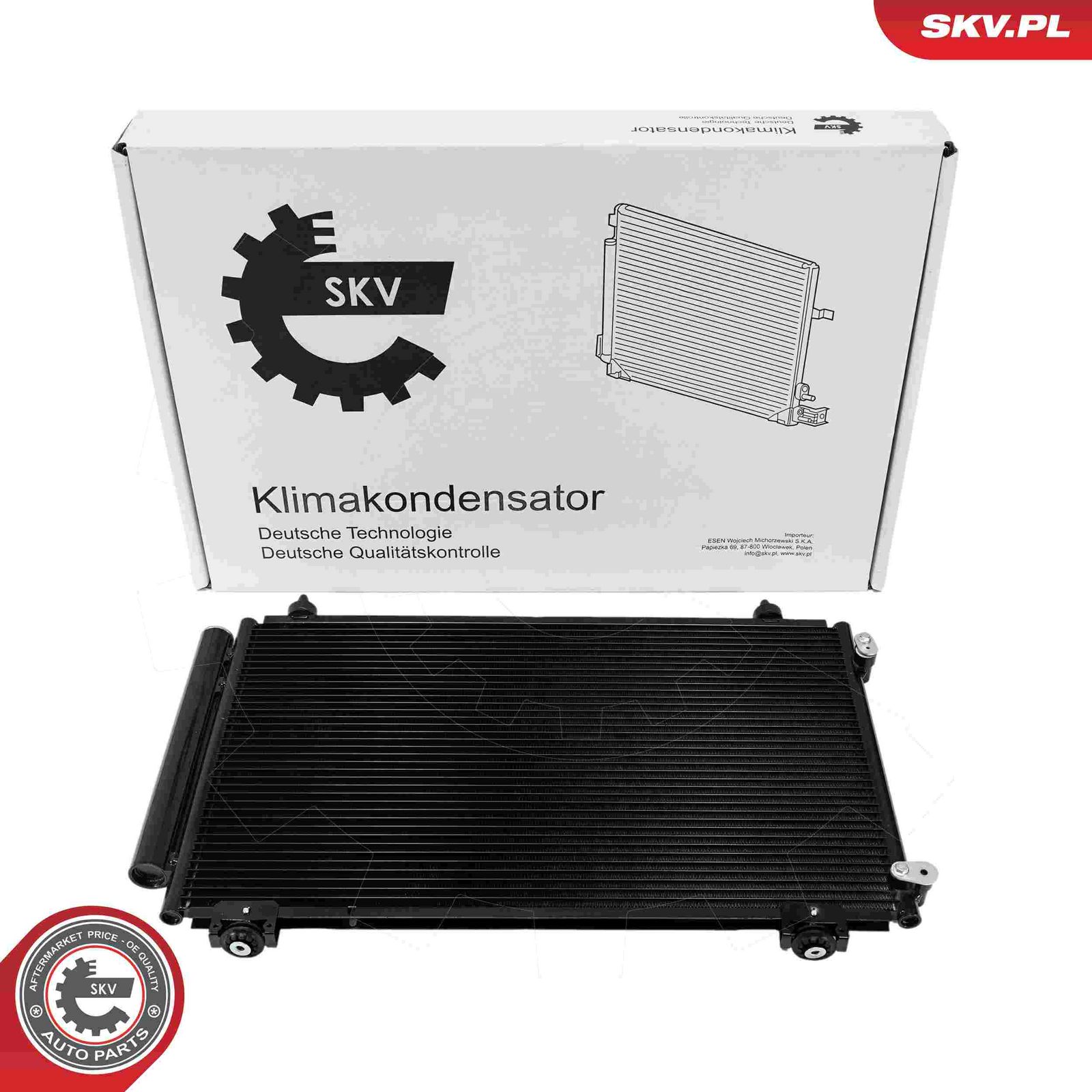 ESEN SKV 86SKV225 Condenser, air conditioning