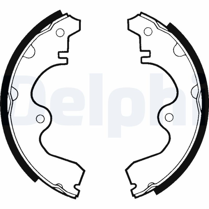 DELPHI LS1333 Brake shoe set