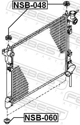 Mounting, radiator-1