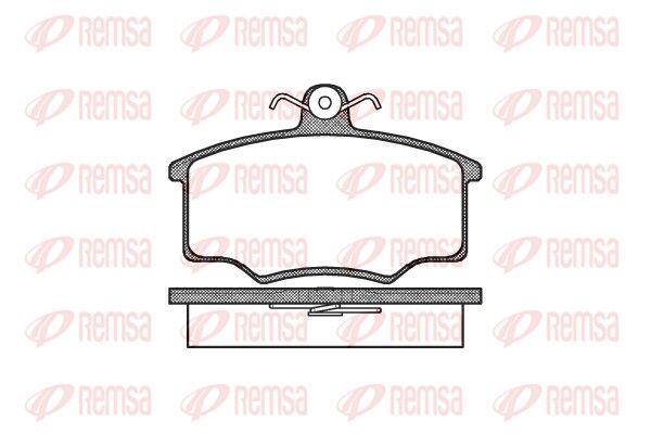 REMSA 0046.00 Brake pad set, disc brake