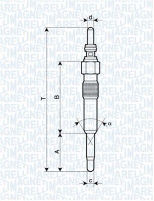 MAGNETI MARELLI 062900028304 Glow plug