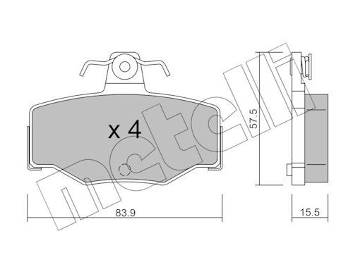 Brake Pad Set, disc brake-main