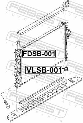 Mounting, radiator-1