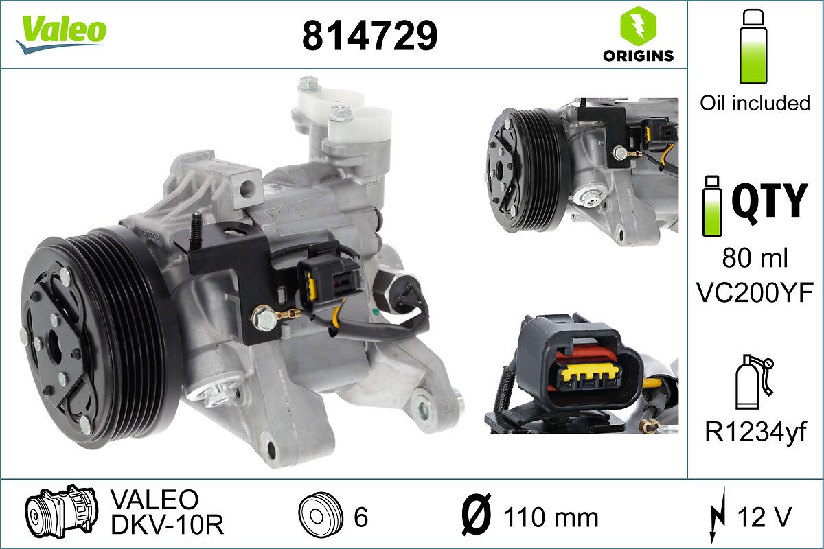 VALEO 814729 Compressor, air conditioning