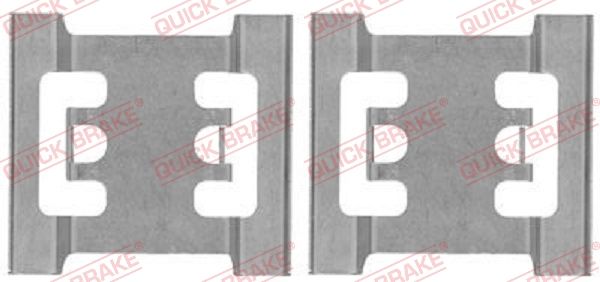 QUICK BRAKE 109-1688 Priedų komplektas, diskinių stabdžių trinkelės