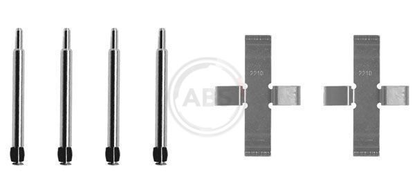 A.B.S. 0903Q Priedų komplektas, diskinių stabdžių trinkelės