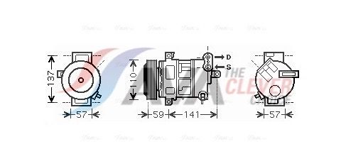 AVA CLEVER CHOICE FTAK333 Compressor, air conditioning