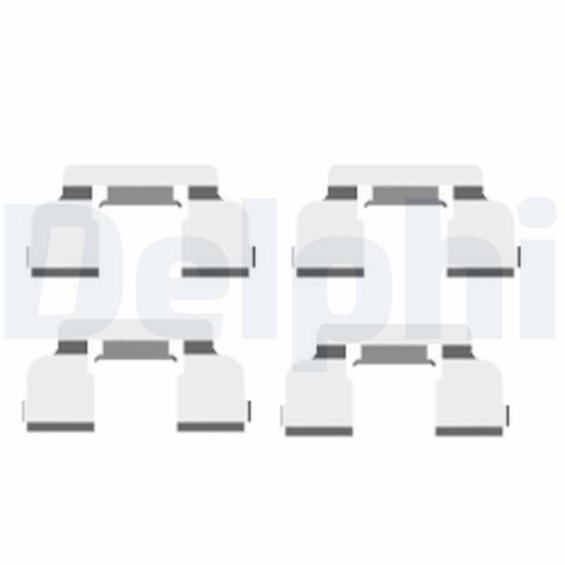 DELPHI LX0410 Priedų komplektas, diskinių stabdžių trinkelės