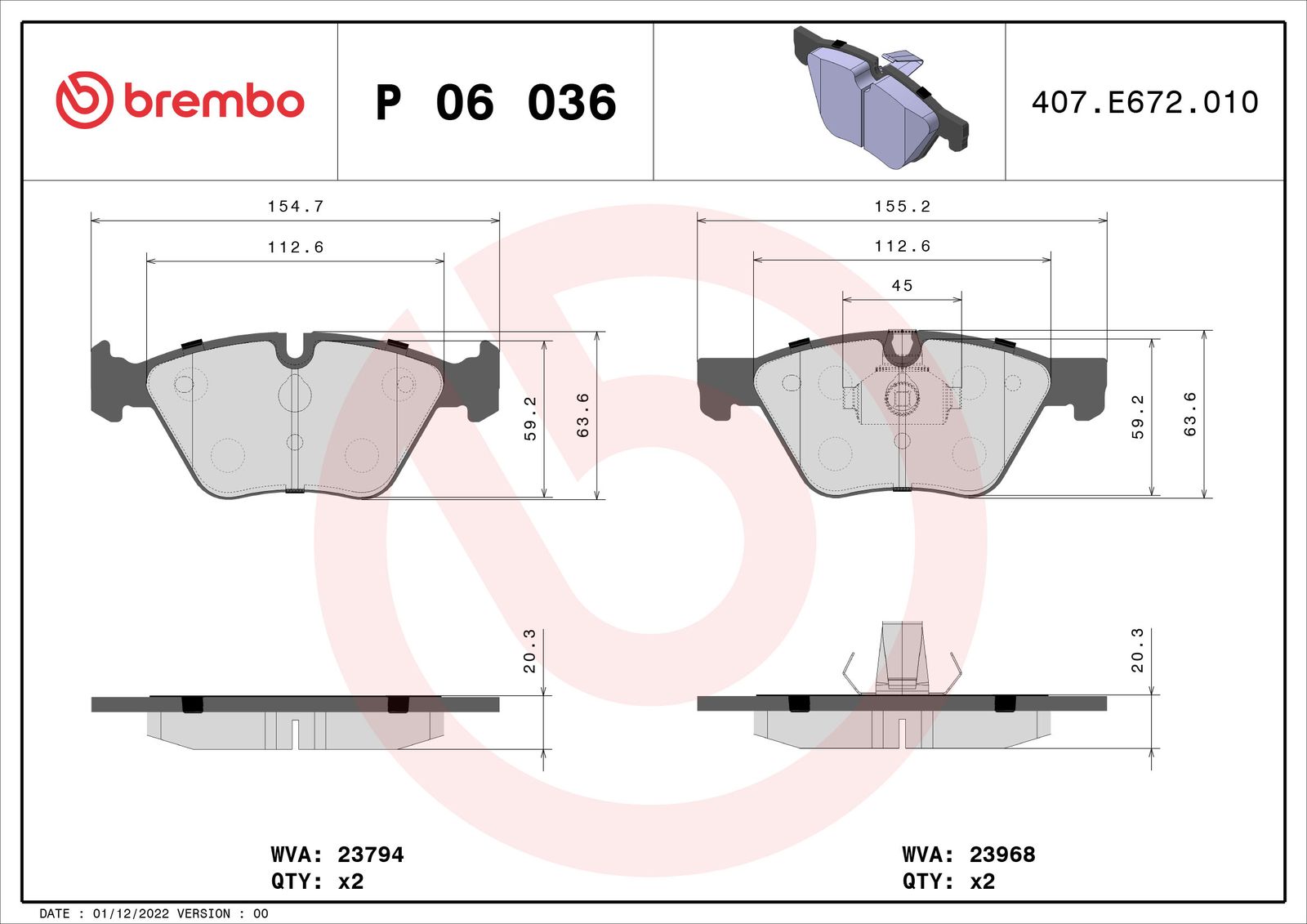 Brake Pad Set, disc brake-1