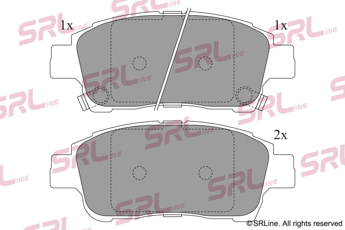 SRLINE S70-0172 Brake pad set, disc brake