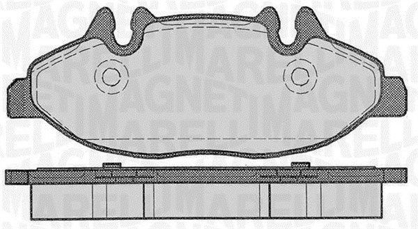 MAGNETI MARELLI 363916060329 Brake pad set, disc brake