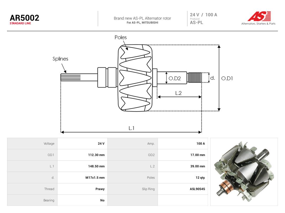 Rotor, alternator-1