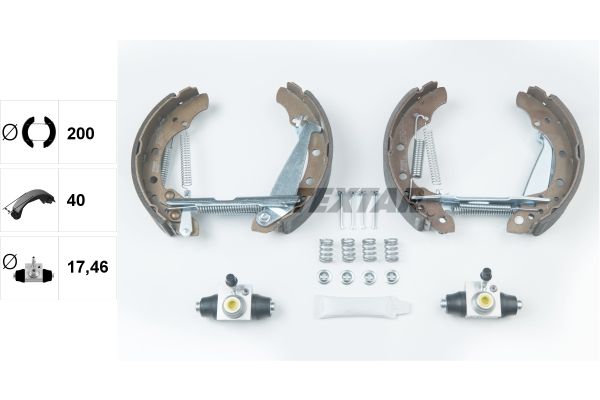 TEXTAR 84044706 Brake shoe set