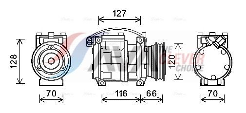 AVA CLEVER CHOICE BWAK232 Compressor, air conditioning