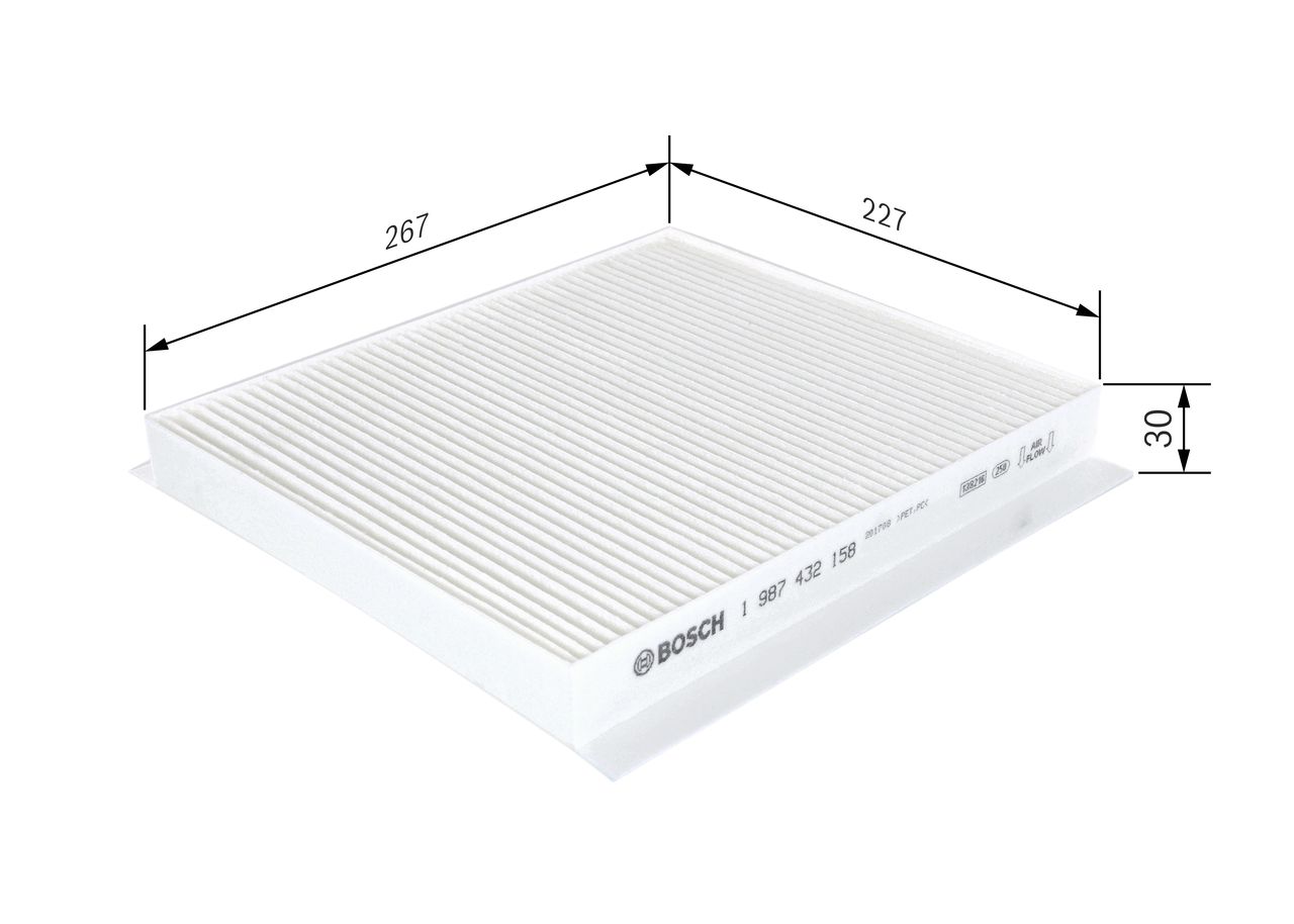 BOSCH 1 987 432 158 Filtras, salono oras