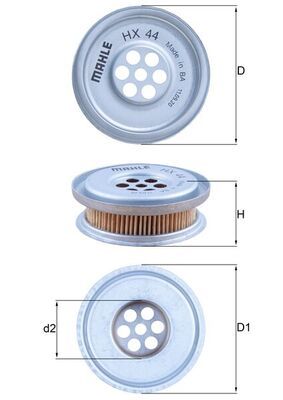 KNECHT HX 44 Hydraulic filter, steering