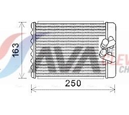 AVA CLEVER CHOICE HYA6232 Heat exchanger, interior heating